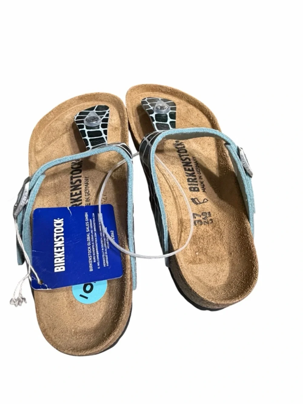 Birkenstock green croc